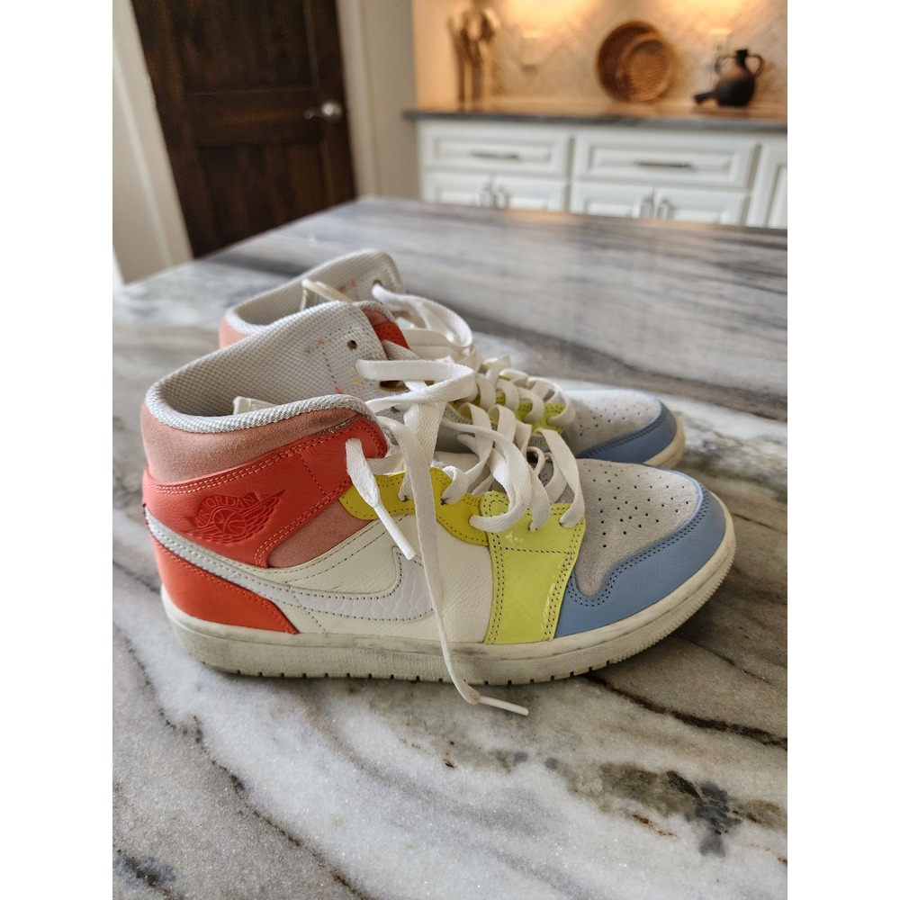 Nike Air Jordan 1 Mid "To My First Coach" Sail White Zitron Womens 8